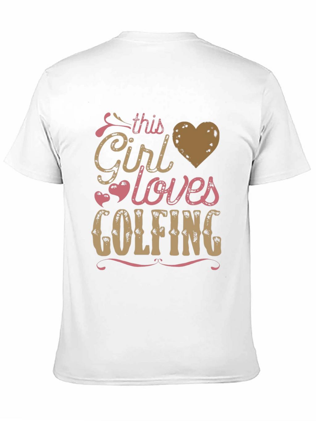 This Girl Loves Golfing Tee - Black