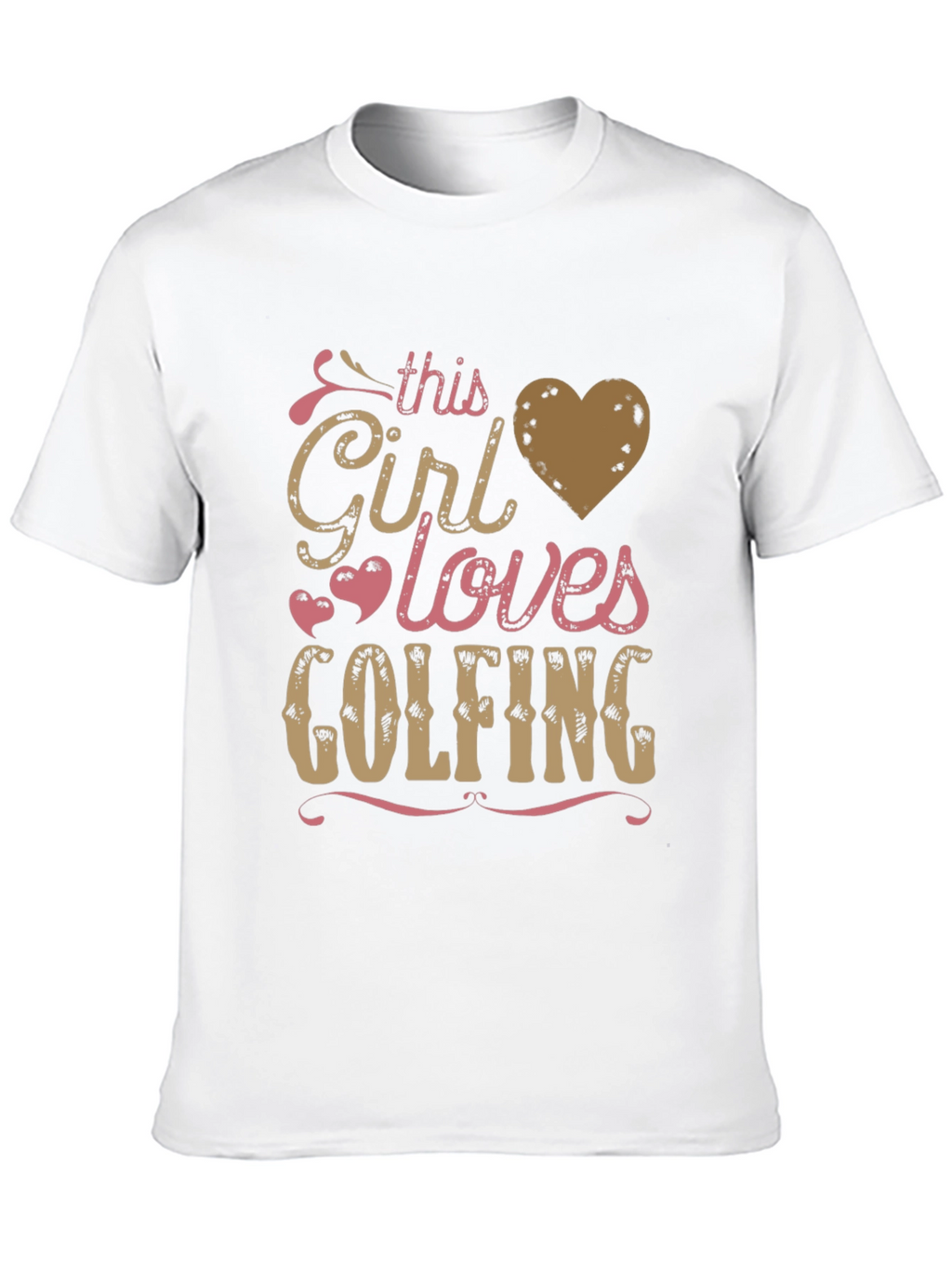 This Girl Loves Golfing Tee - Black