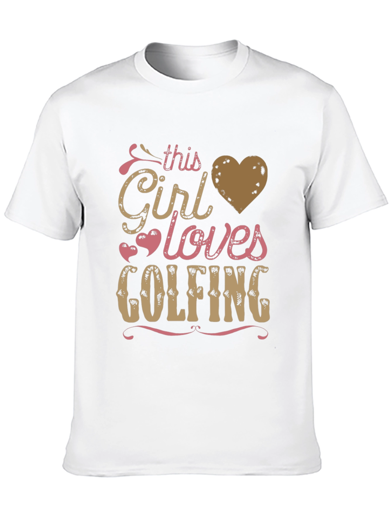 This Girl Loves Golfing Tee - Black