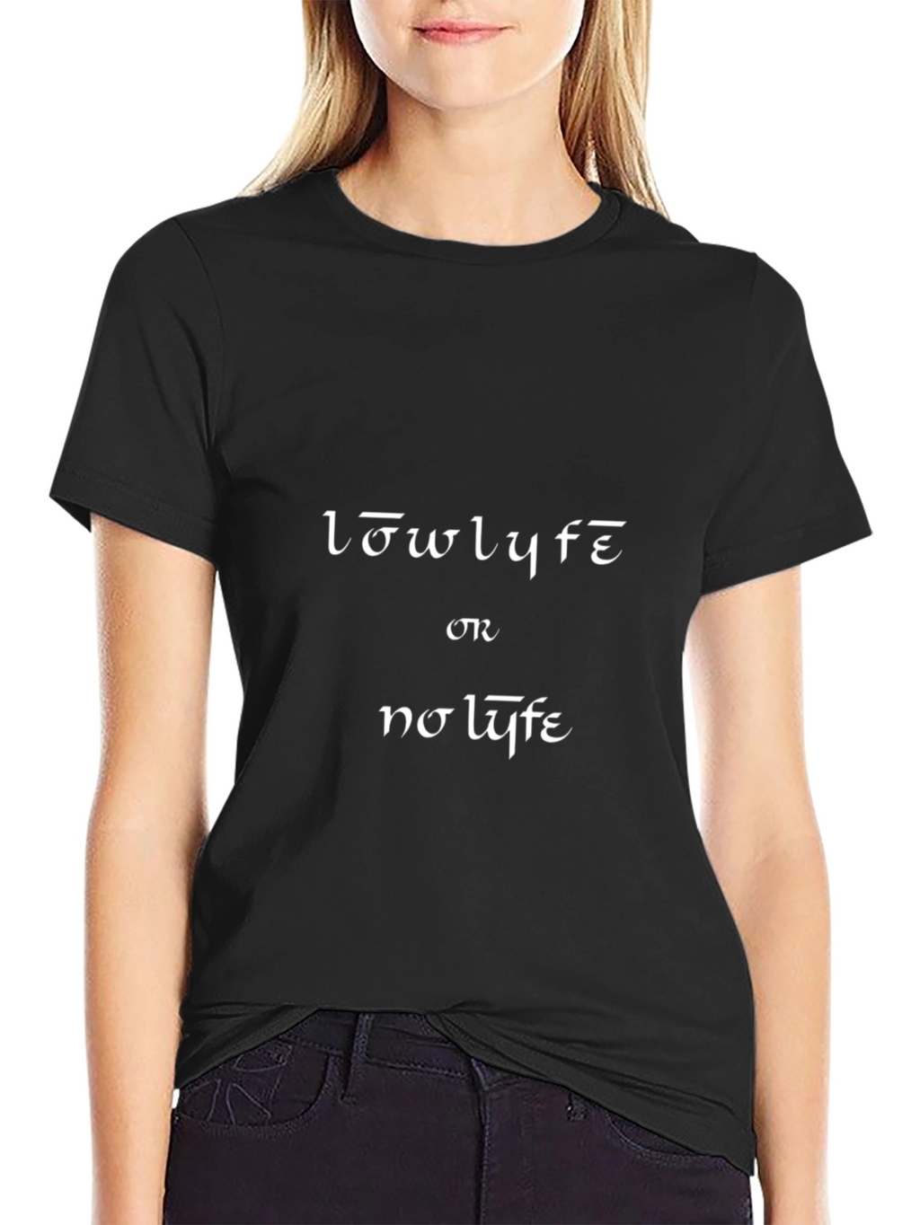 Lowlyfe T-Shirt - Mens Short Sleeve Black Tee