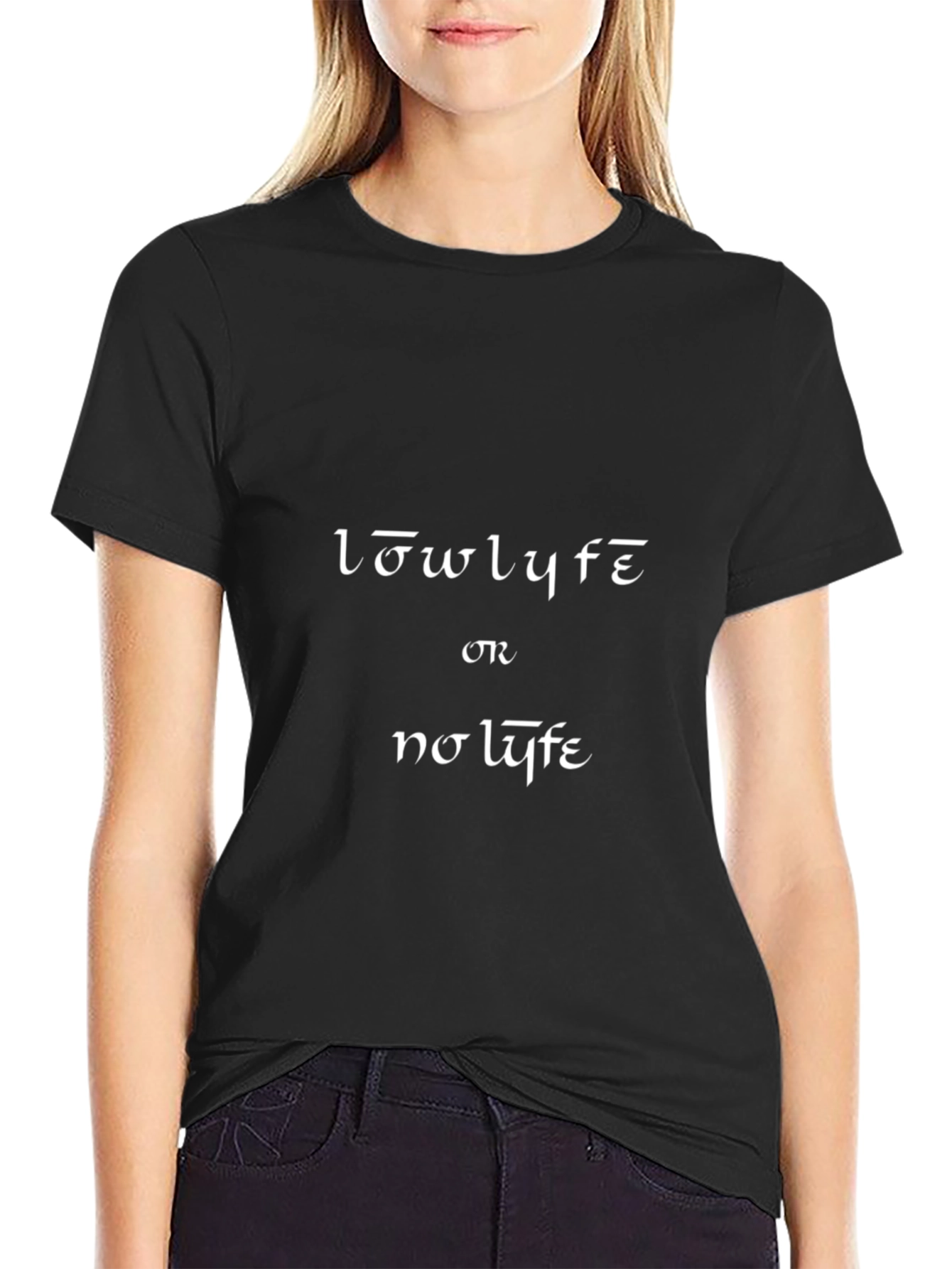 Lowlyfe T-Shirt - Mens Short Sleeve Black Tee