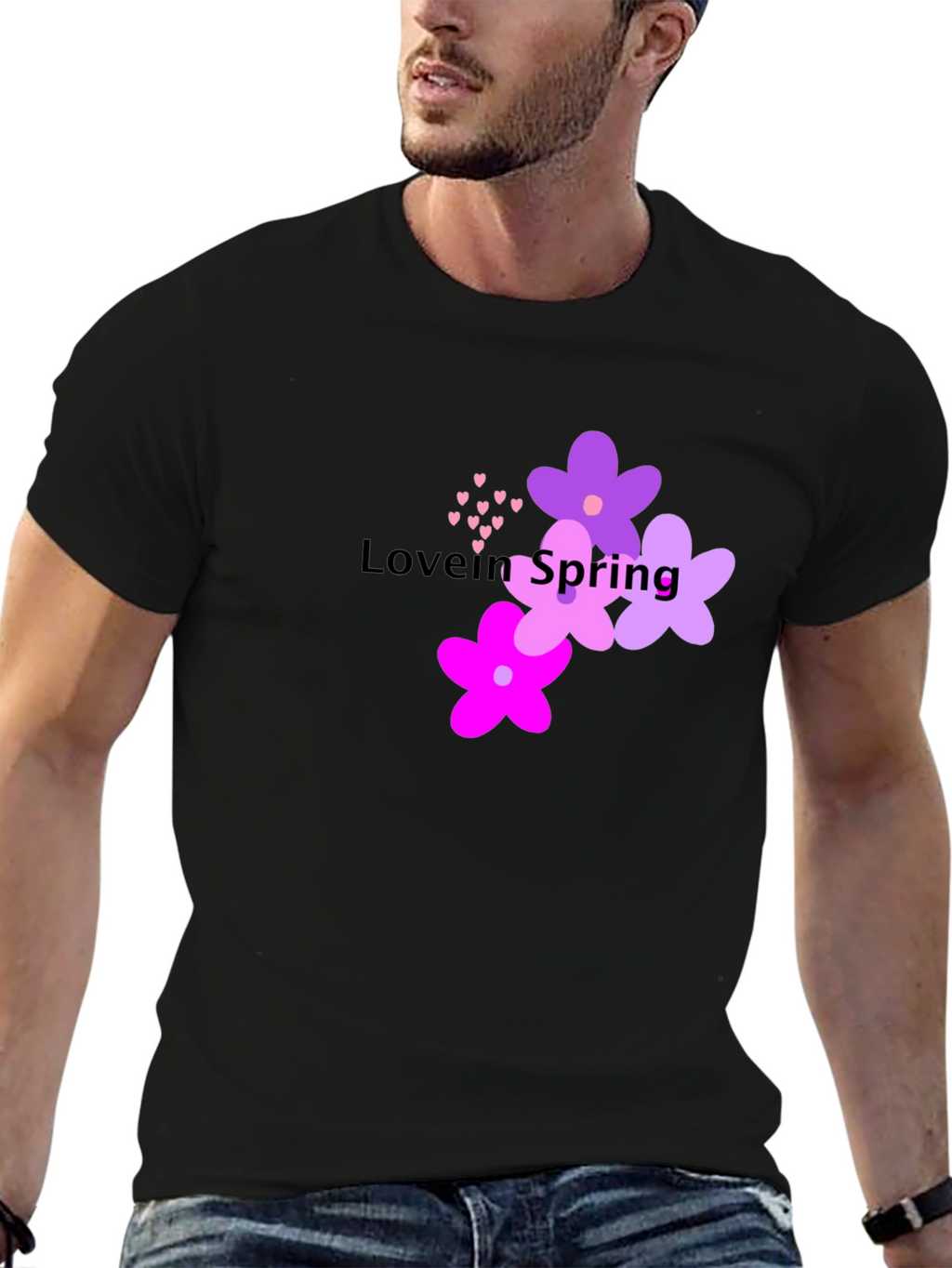 Love in Spring T-Shirt - Floral Design
