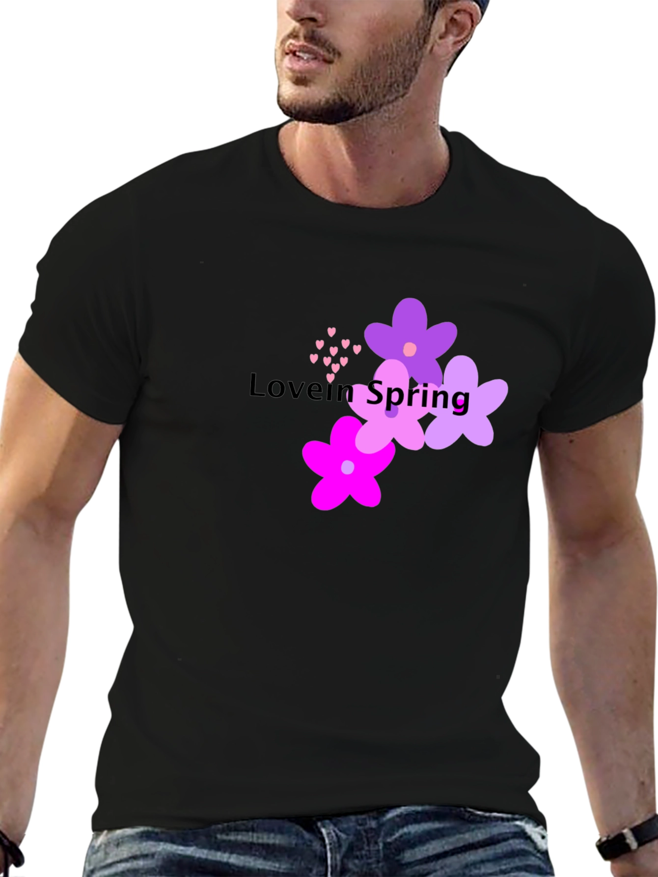 Love in Spring T-Shirt - Floral Design