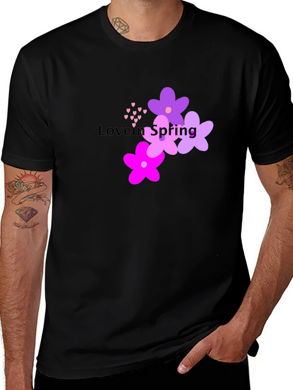 Love in Spring T-Shirt - Floral Design