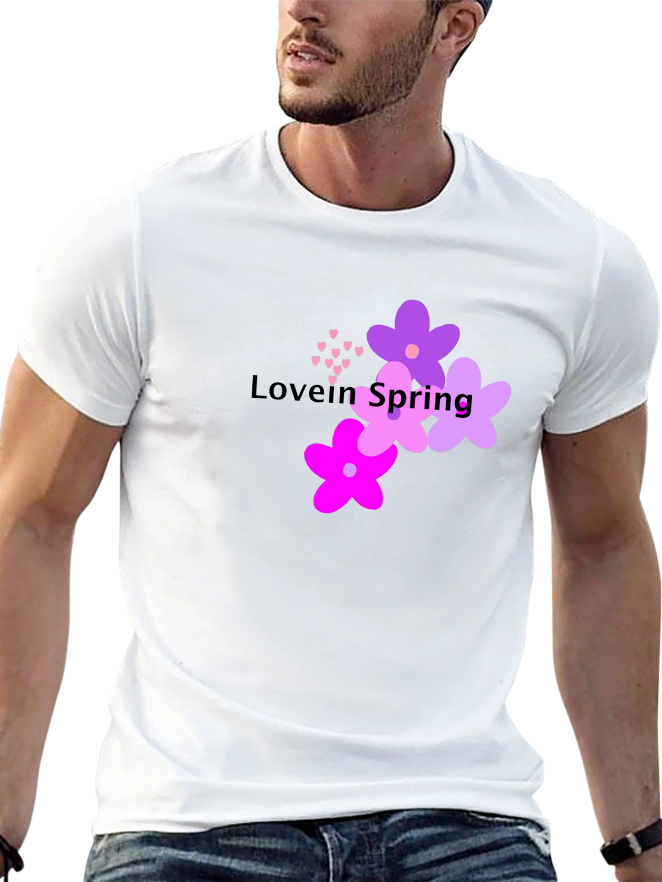 Love in Spring T-Shirt - Floral Design
