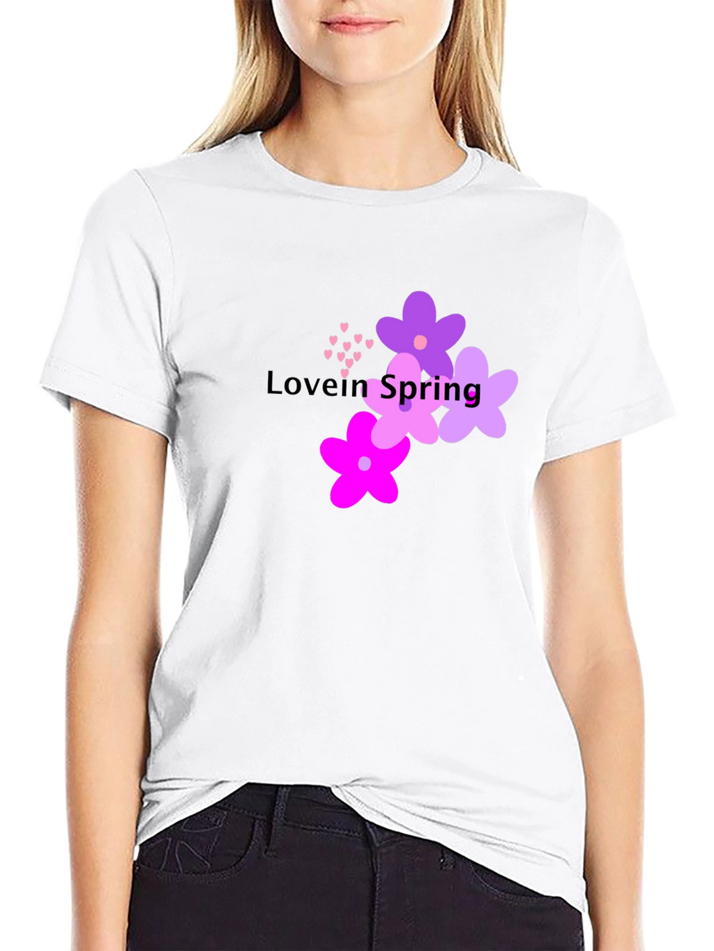 Love in Spring T-Shirt - Floral Design