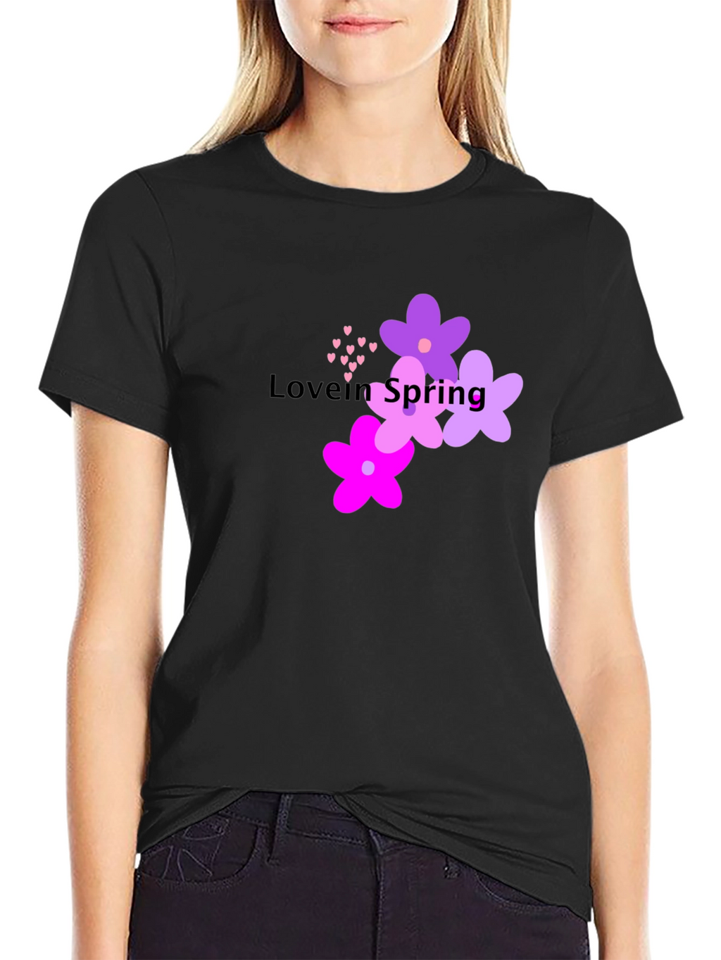 Love in Spring T-Shirt - Floral Design