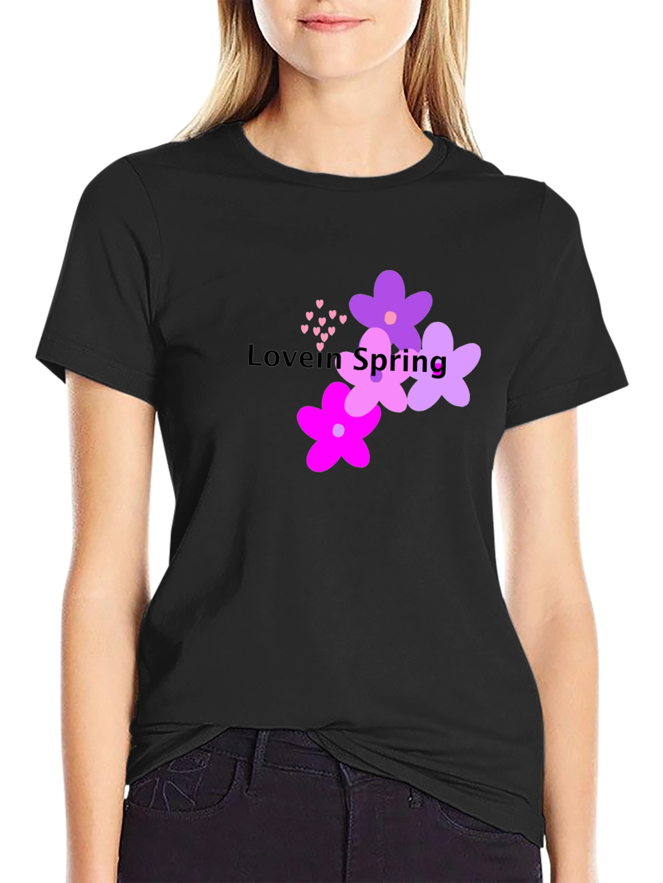 Love in Spring T-Shirt - Floral Design