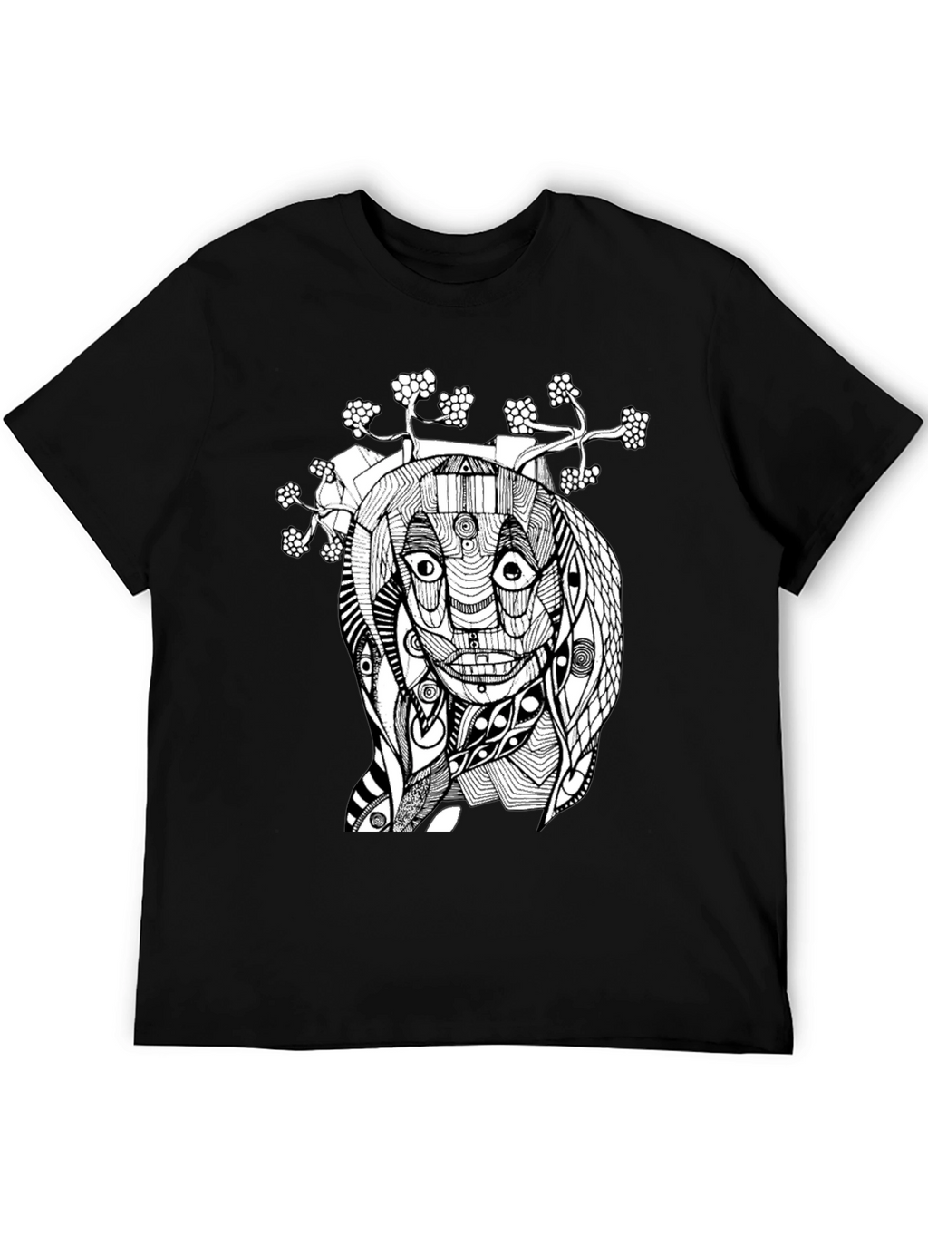 Abstract Art Black Graphic Tee