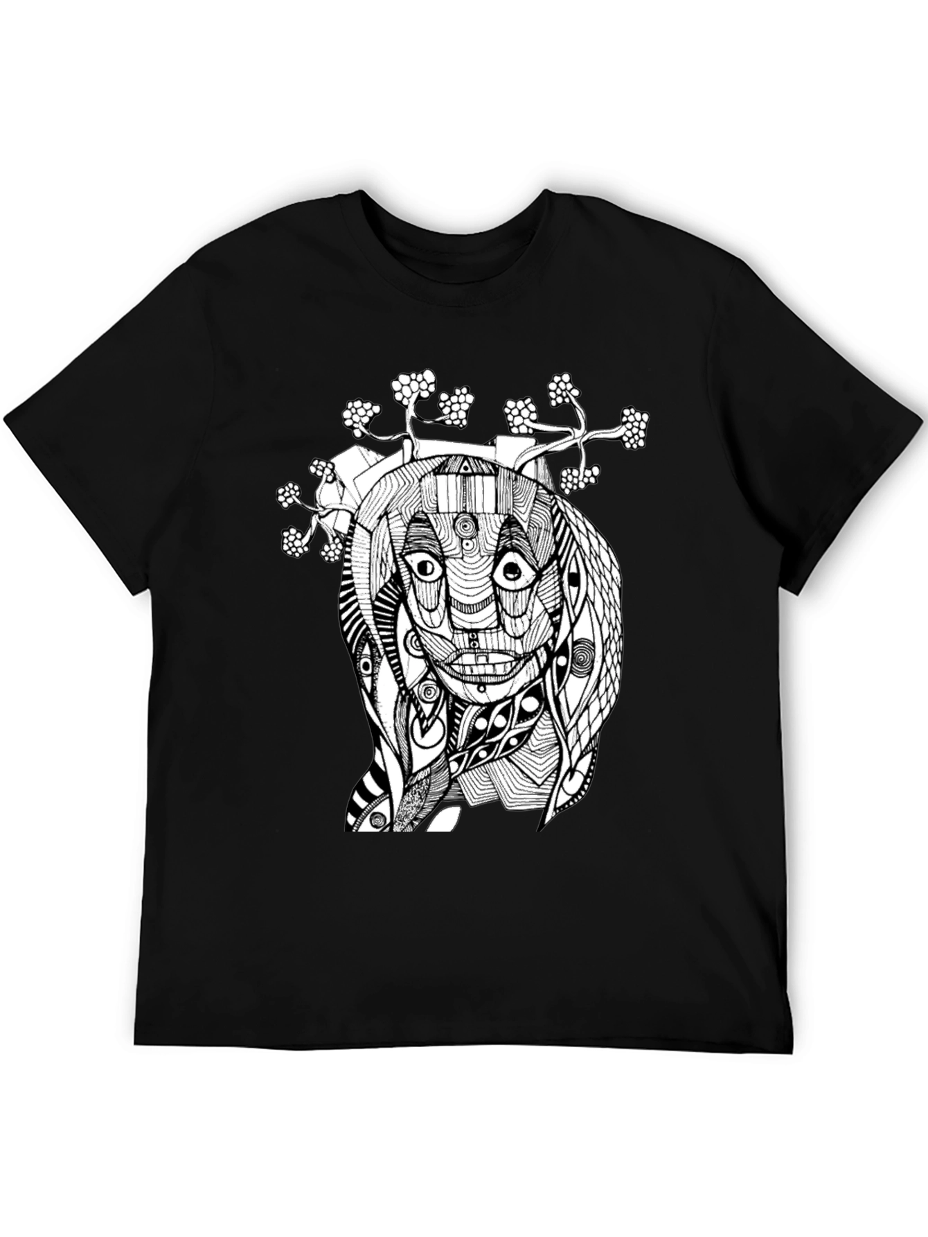 Abstract Art Black Graphic Tee