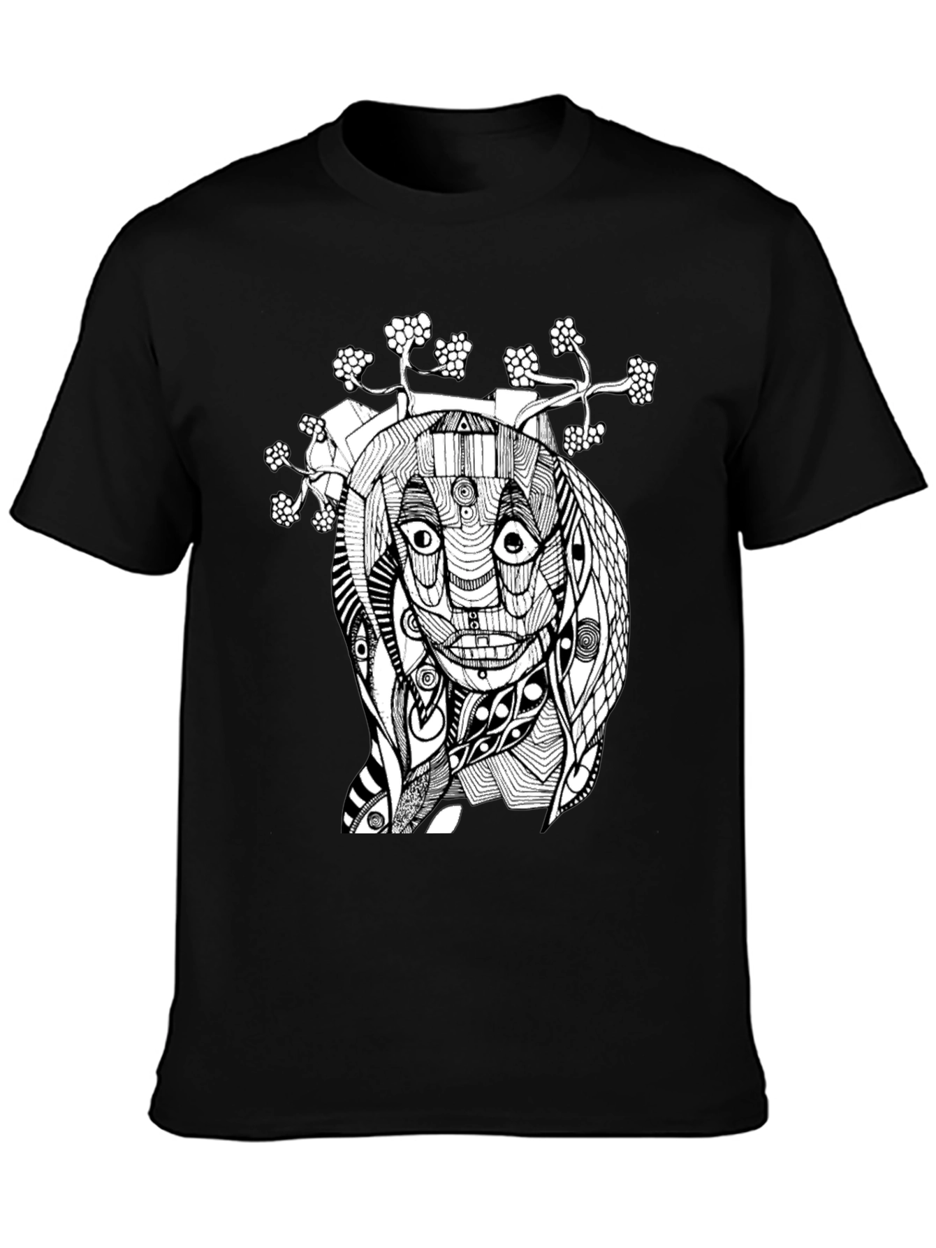 Abstract Art Black Graphic Tee
