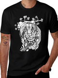 Abstract Art Black Graphic Tee