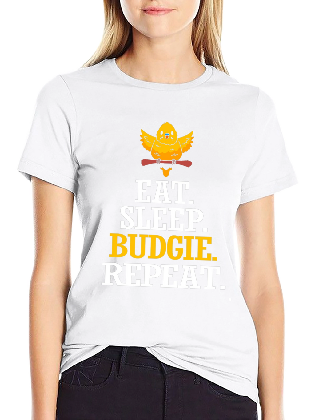 Eat. Sleep. Budgie. Repeat. T-Shirt