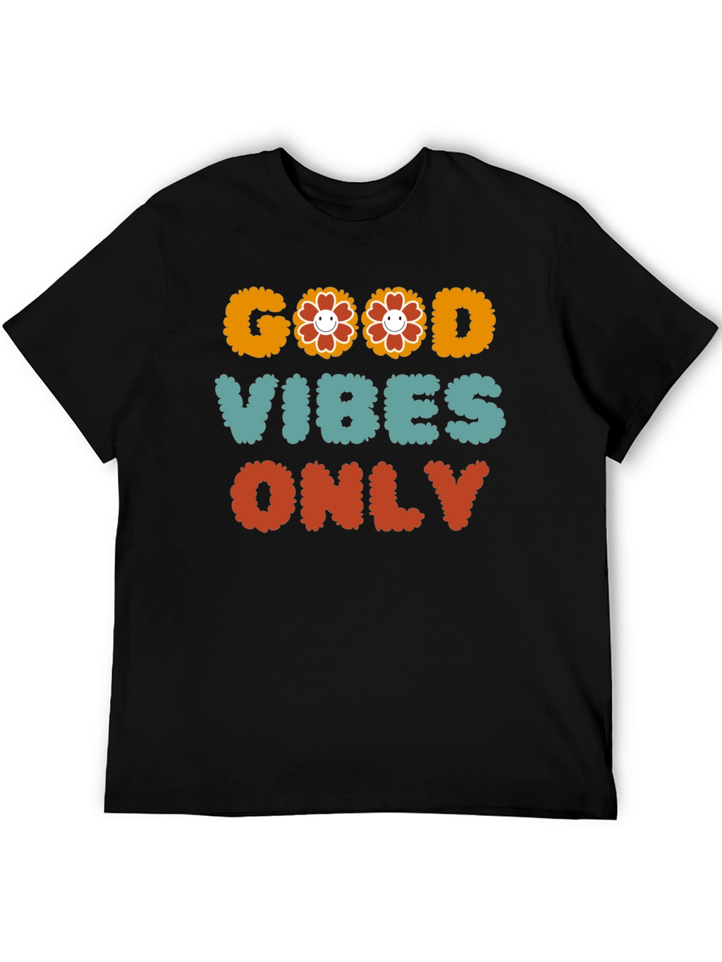 Good Vibes Only Graphic Tee - Positive Message T-Shirt