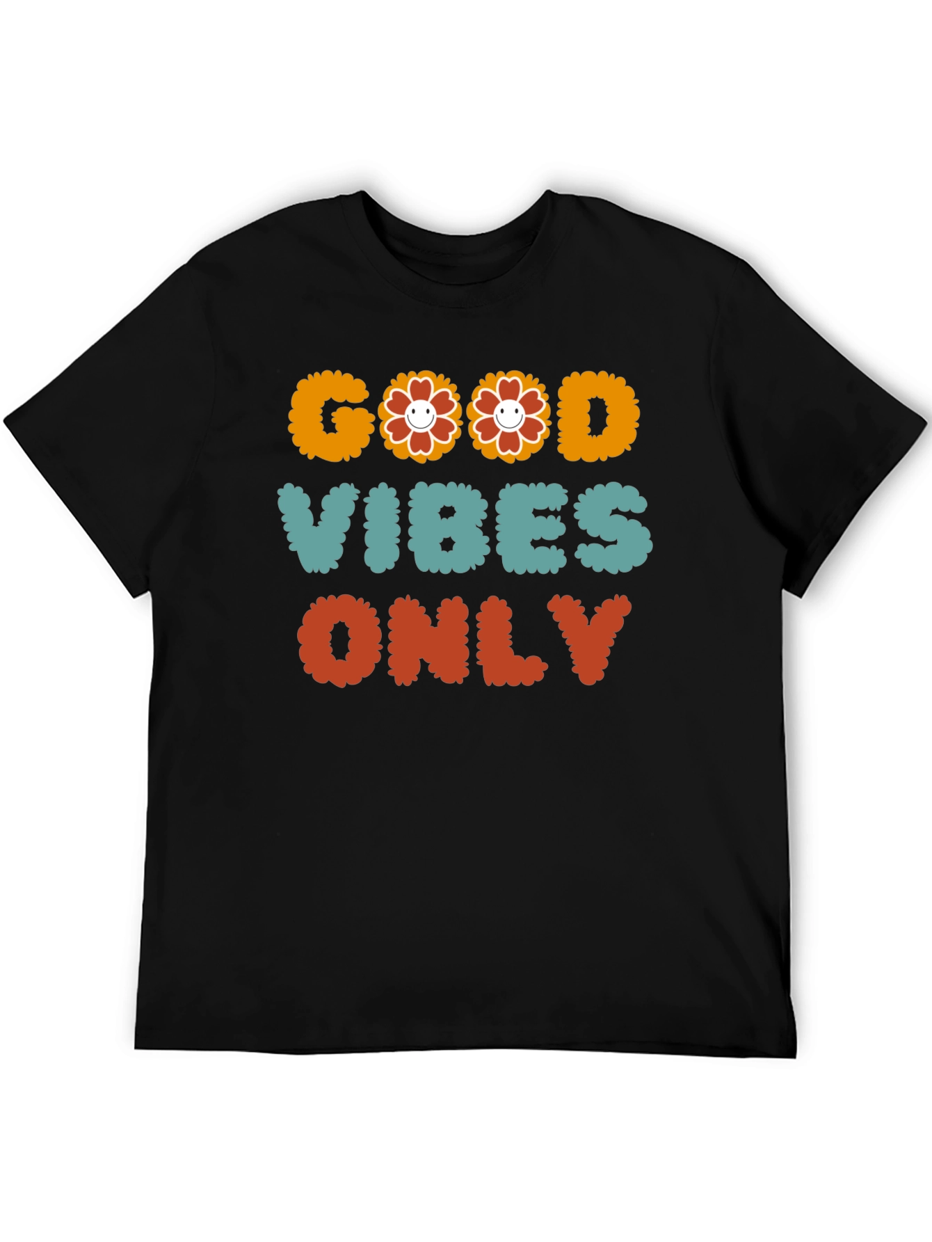 Good Vibes Only Graphic Tee - Positive Message T-Shirt