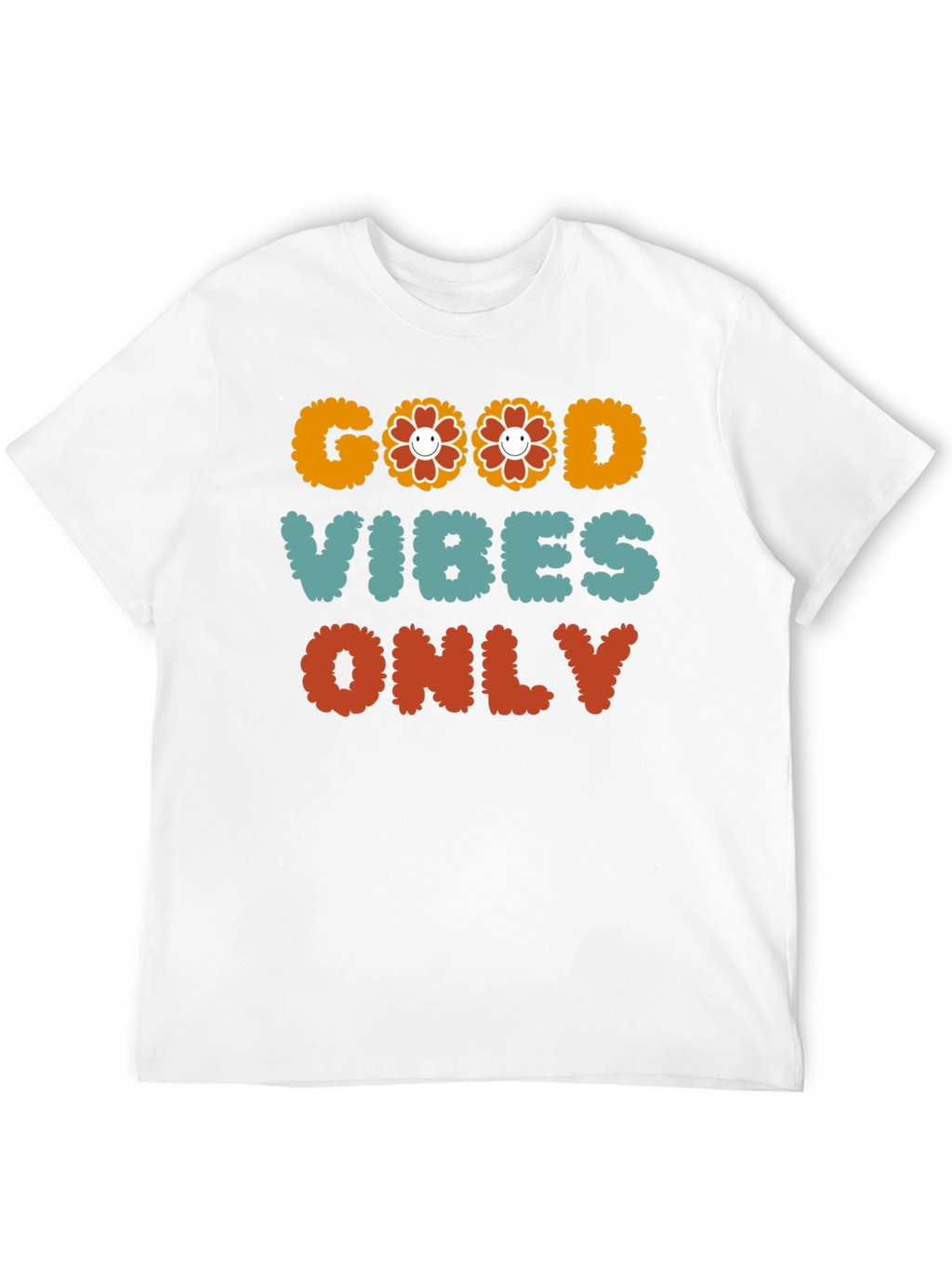 Good Vibes Only Graphic Tee - Positive Message T-Shirt