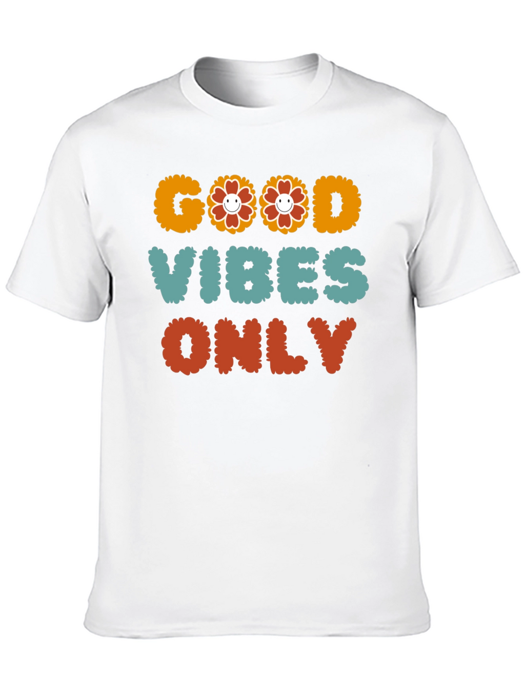 Good Vibes Only Graphic Tee - Positive Message T-Shirt