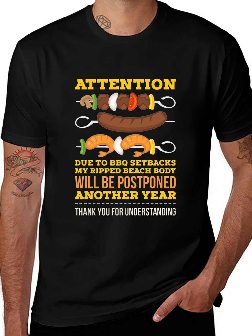 BBQ Setbacks Postponed Beach Body T-Shirt