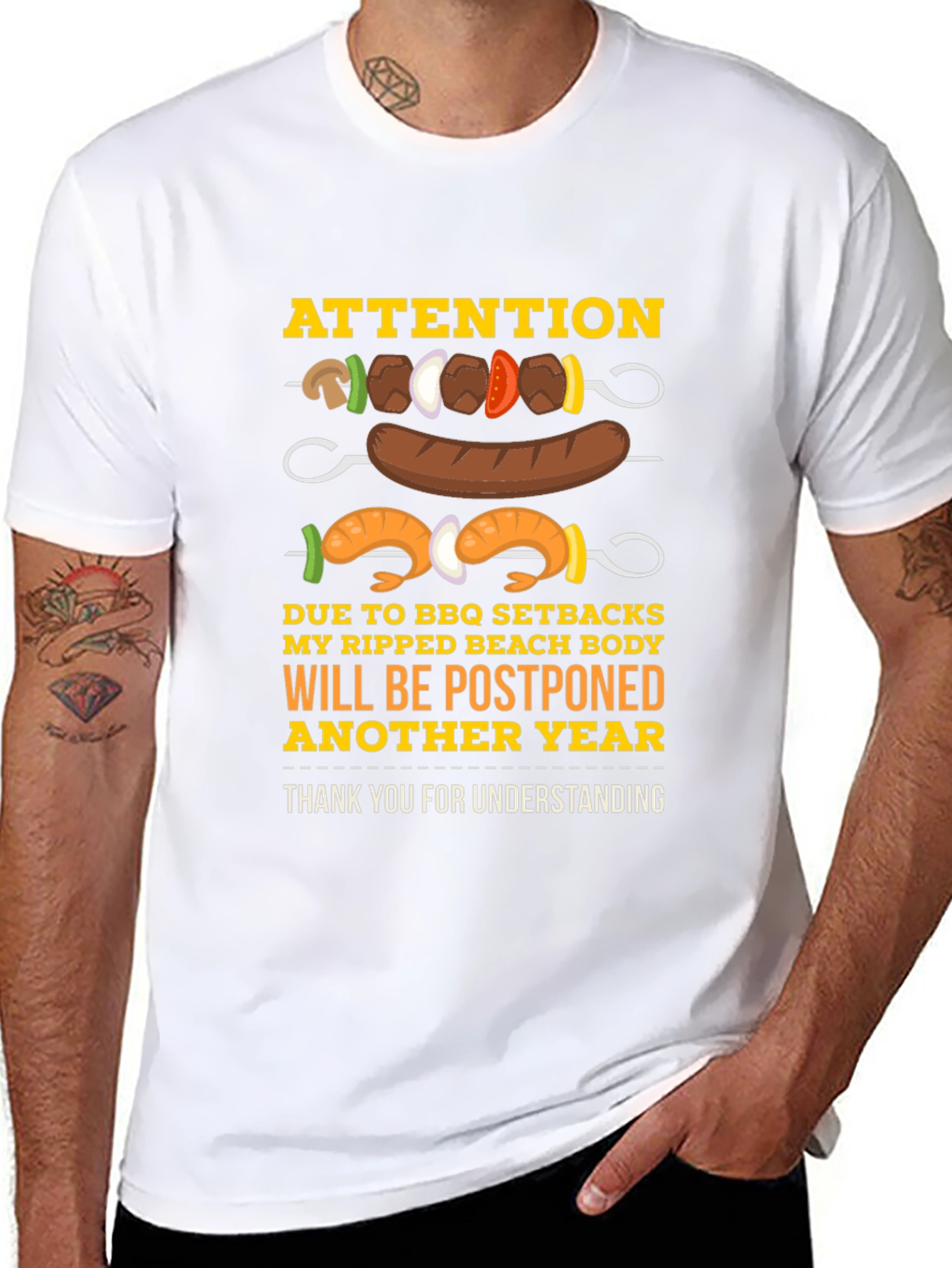 BBQ Setbacks Postponed Beach Body T-Shirt