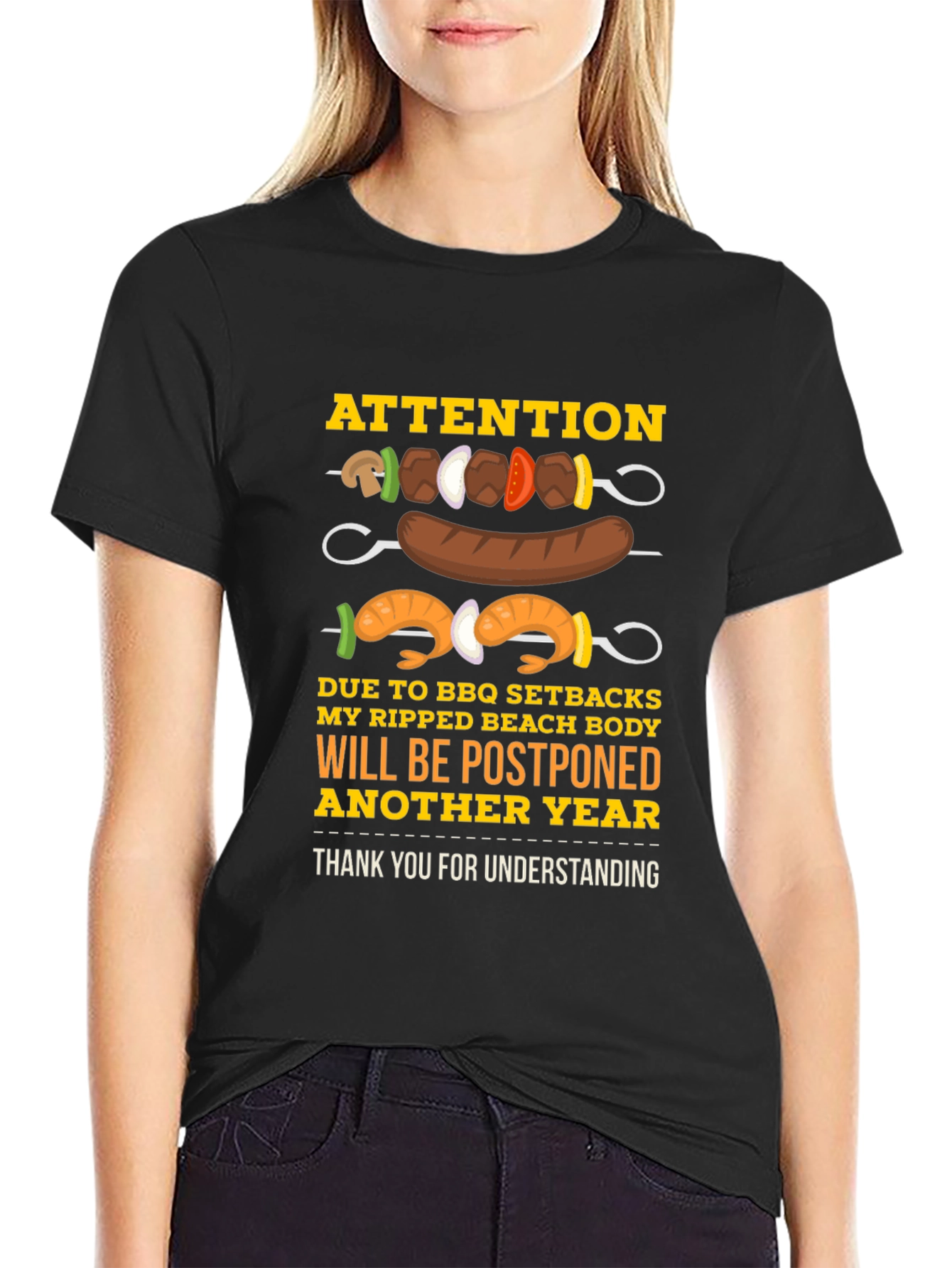 BBQ Setbacks Postponed Beach Body T-Shirt