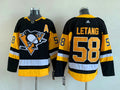 Men's Pittsburgh Penguins Kris Letang #58 Black Game Jerseys