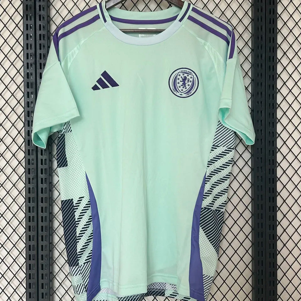 1982 Scotland Away Red Retro Soccer Jersey Detail 3