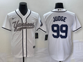 Men's New York Yankees Aaron Judge #99 White Player Jerseys Joint Edition