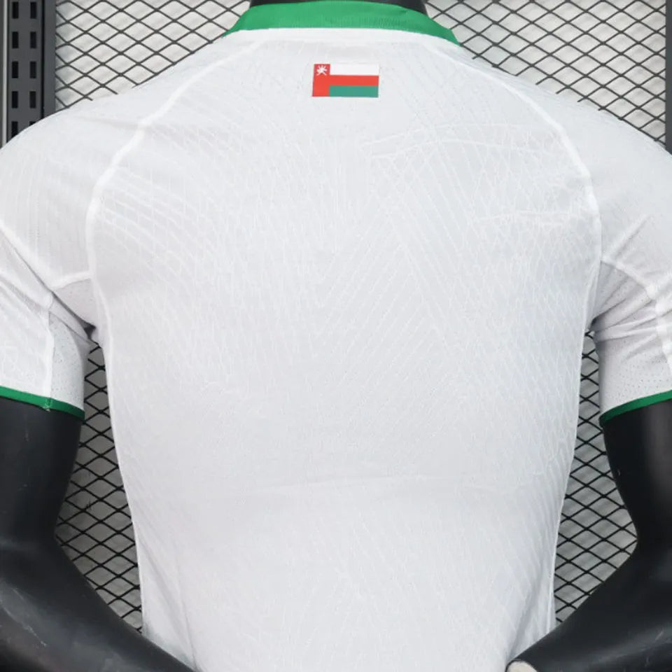2024 Oman Away White Player Version Soccer Jersey 阿曼 Back