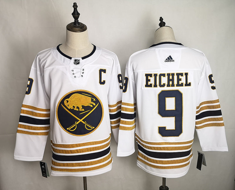 Men's Buffalo Sabres Jack Eichel #9 White Player Jerseys