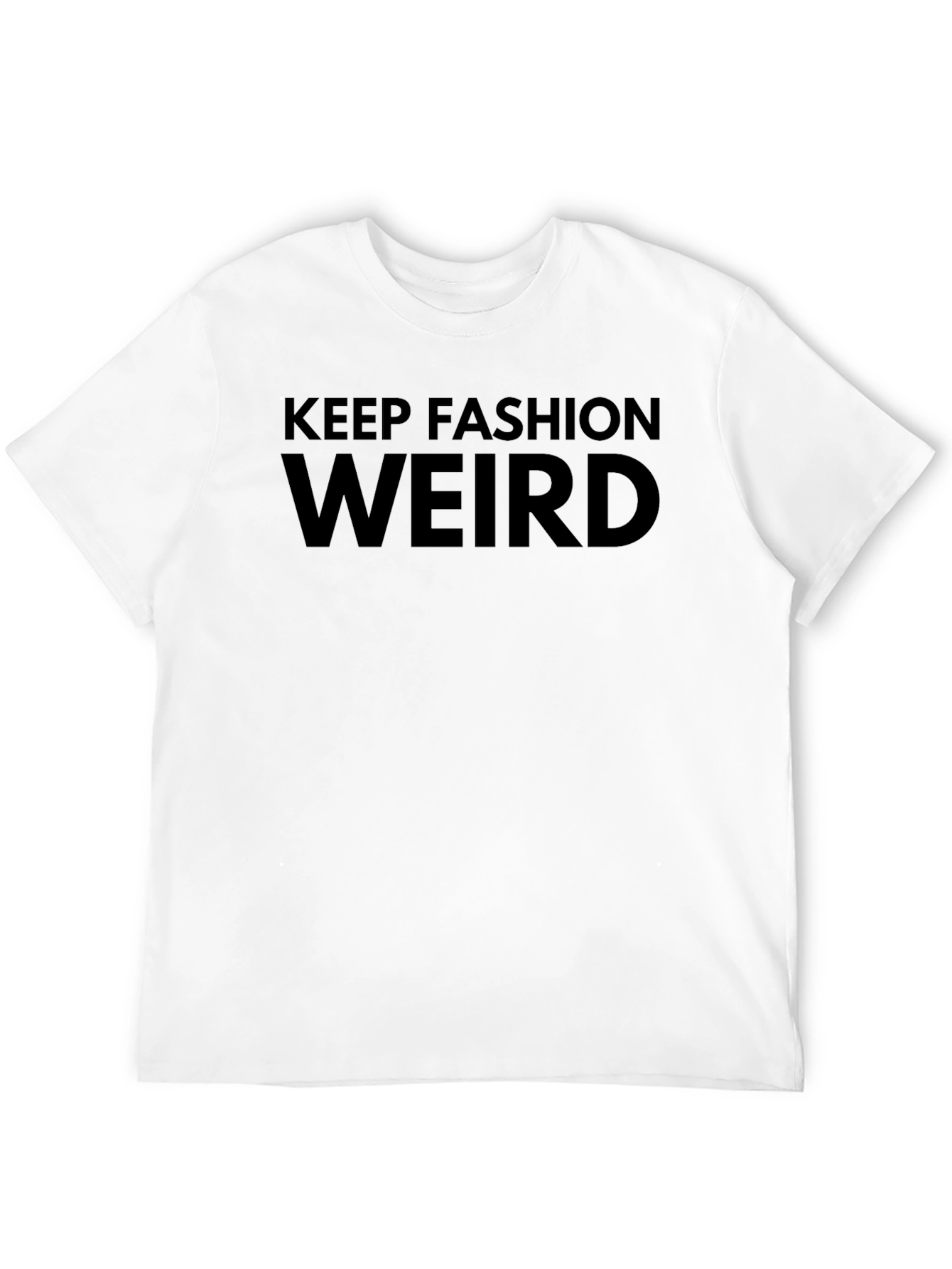 Keep Fashion Weird Black Graphic Tee