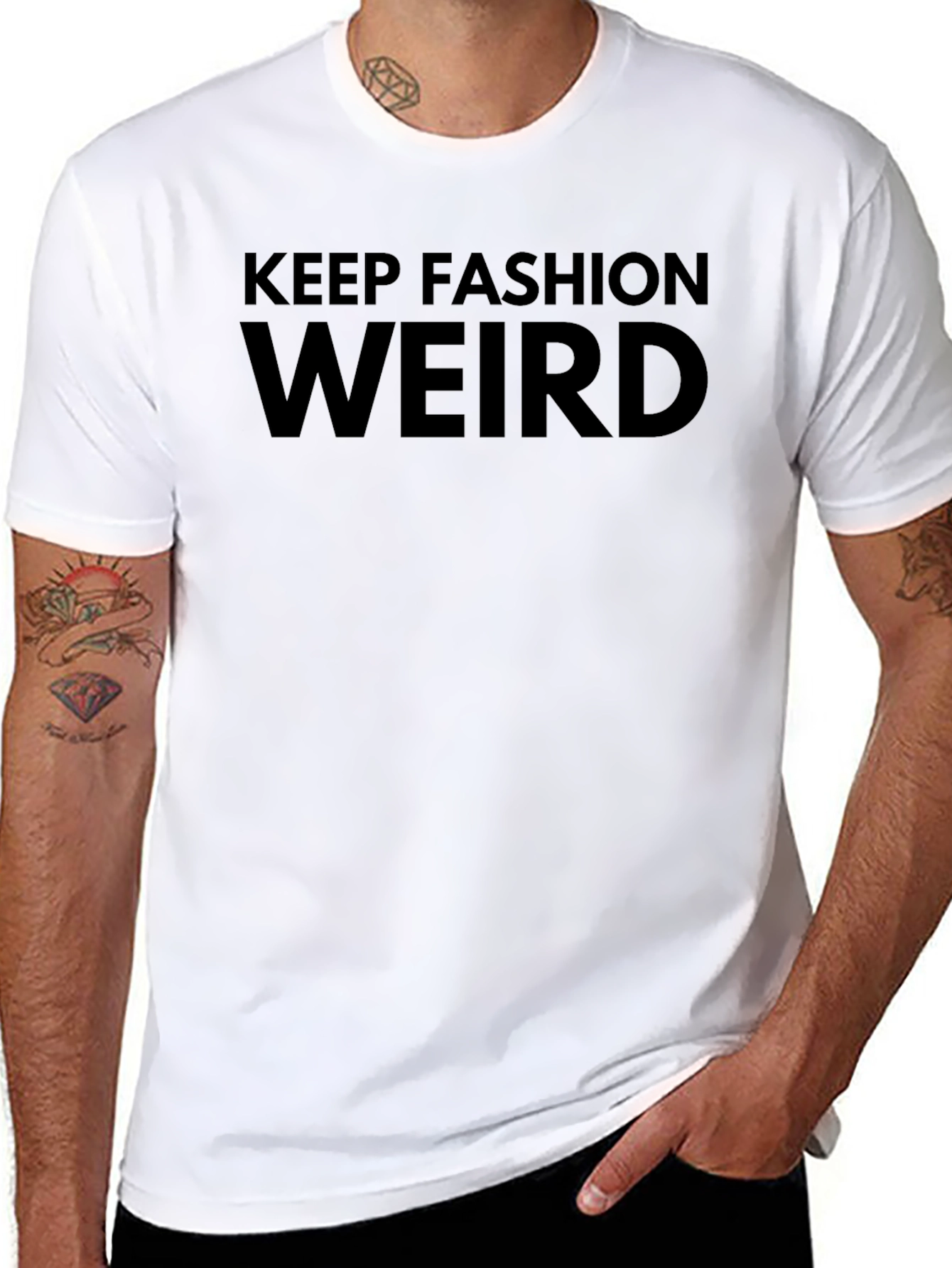 Keep Fashion Weird Black Graphic Tee