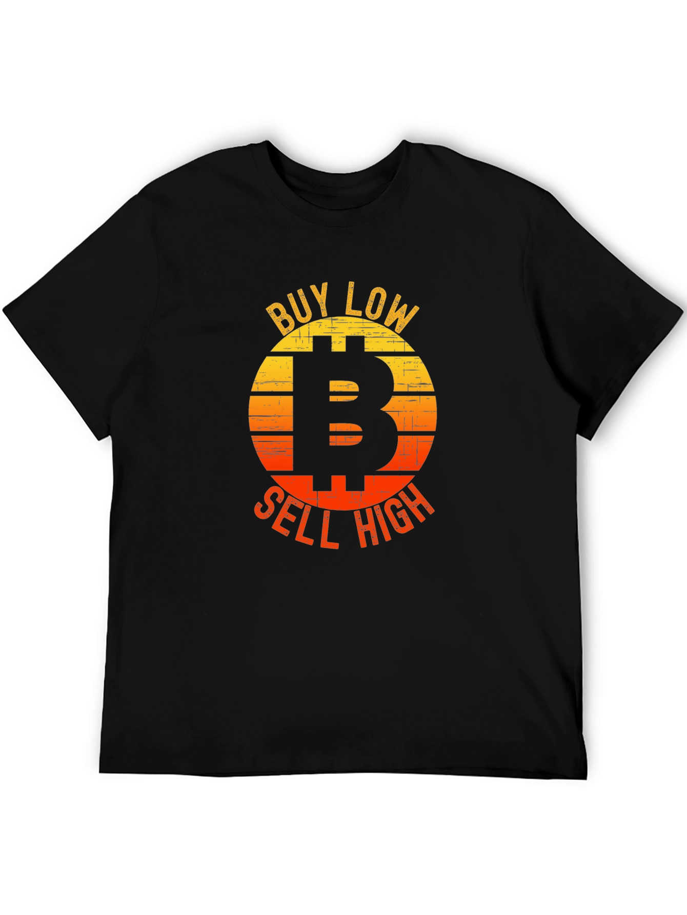 Bitcoin Buy Low Sell High Graphic T-Shirt