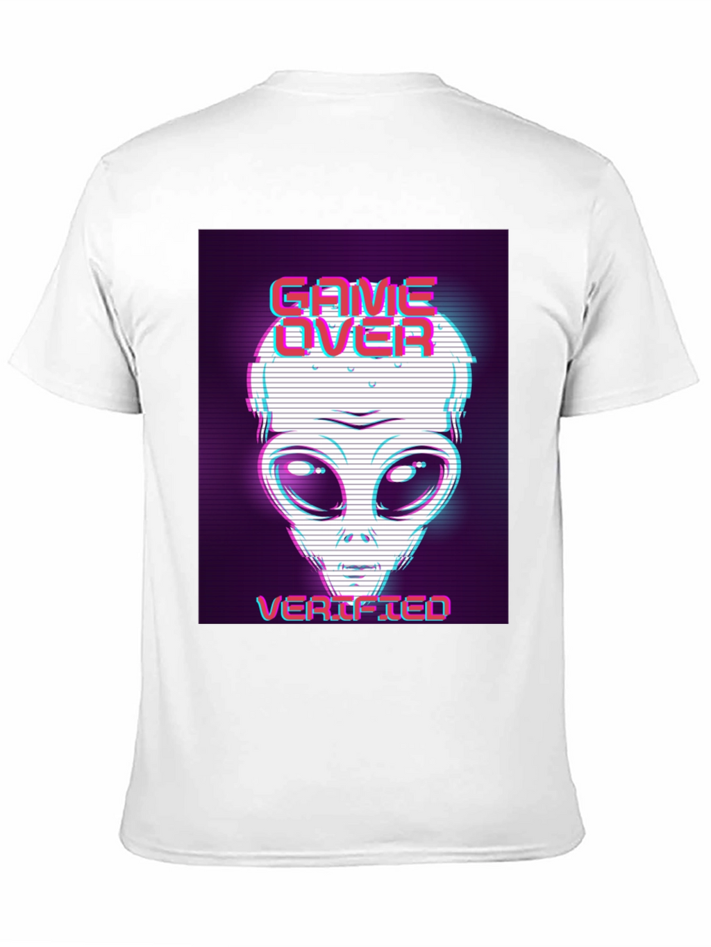 Game Over Alien Verified Black Graphic Tee