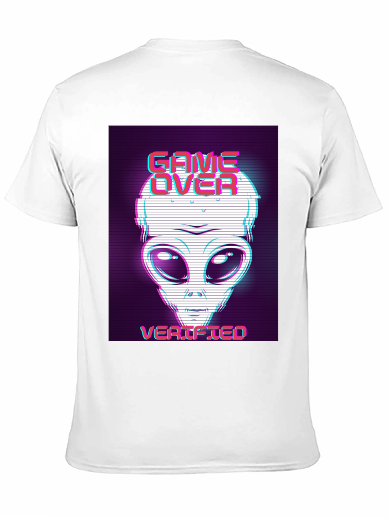 Game Over Alien Verified Black Graphic Tee