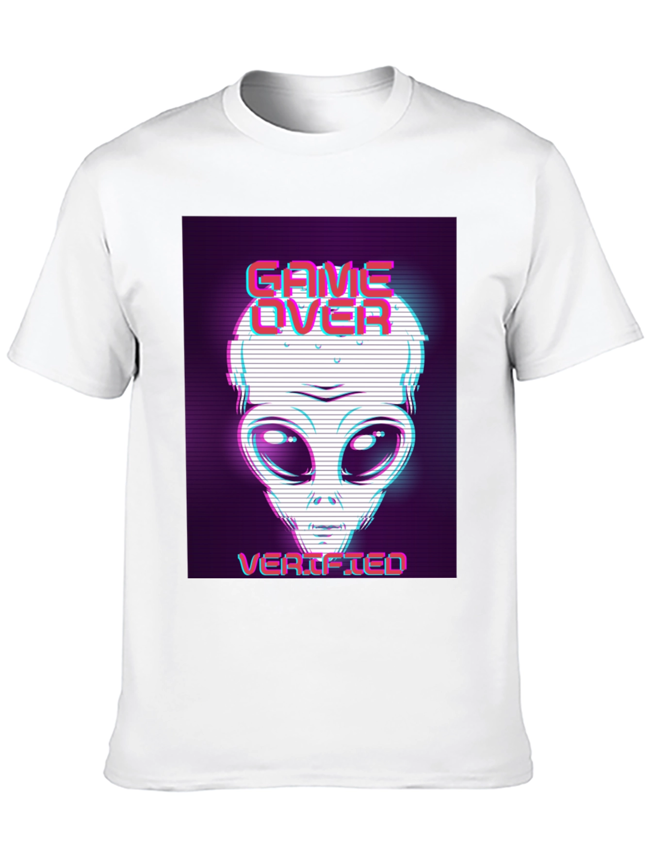 Game Over Alien Verified Black Graphic Tee