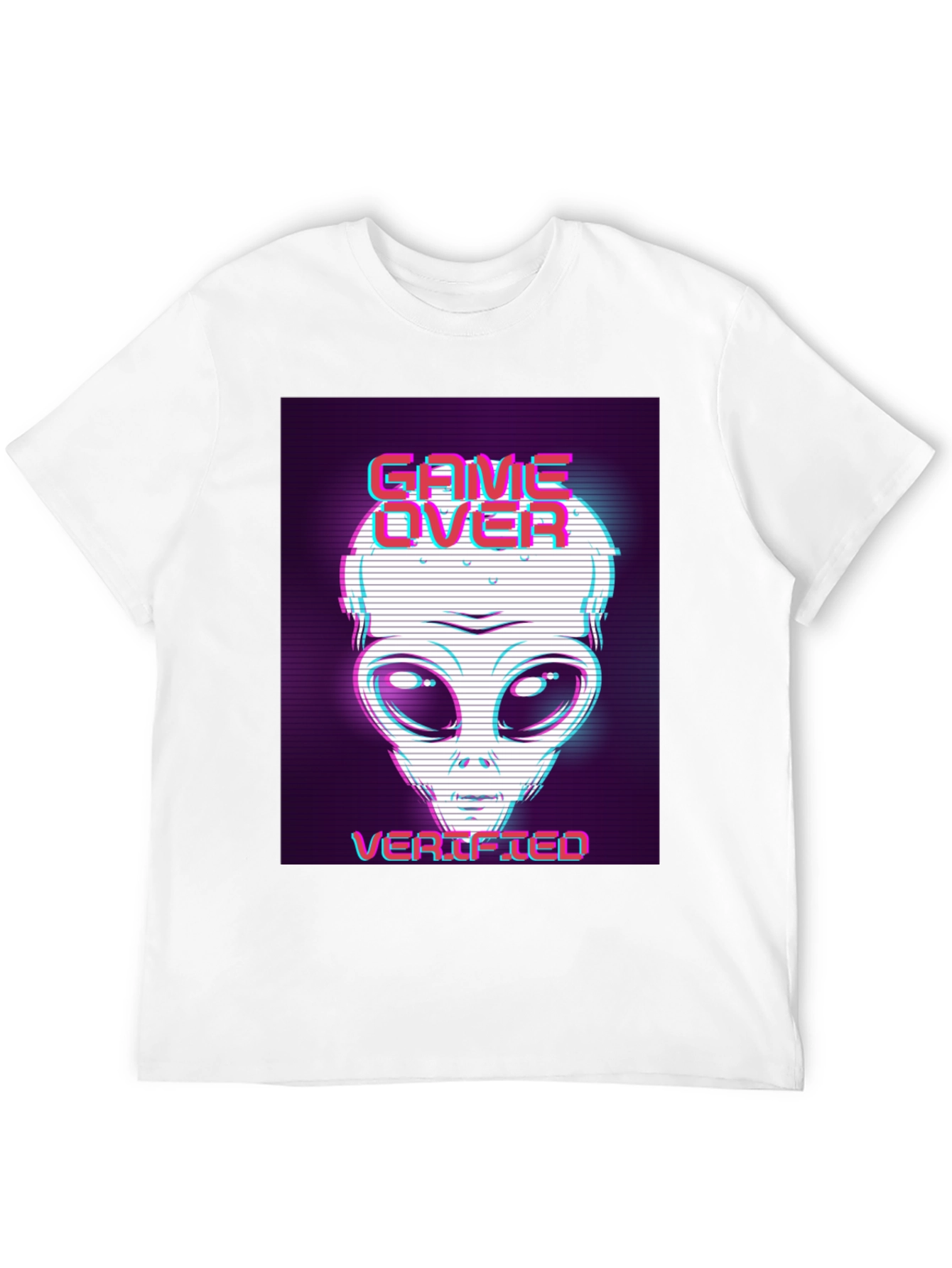 Game Over Alien Verified Black Graphic Tee