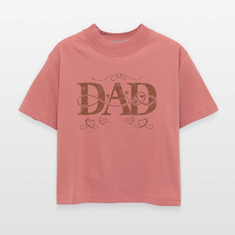 “DAD” with Heart Decorations