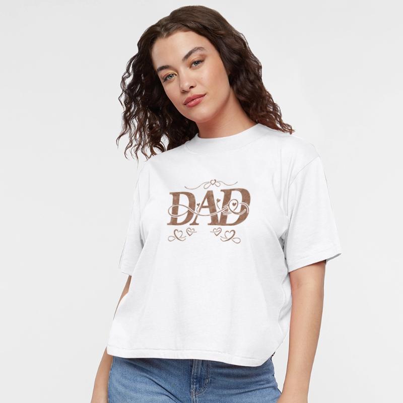 “DAD” with Heart Decorations