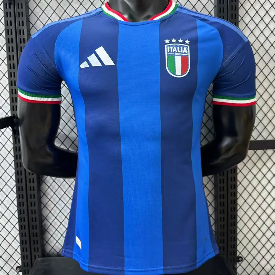 2026/27 Italy White Retro Style Soccer Jersey Detail 3