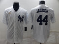Men's New York Yankees Reggie Jackson #44 White Replica Baseball Jerseys
