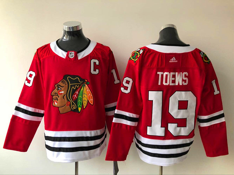 Men's Chicago Blackhawks Jonathan Toews #19 Red Breakaway Player Jerseys