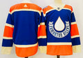 Men's Edmonton Oilers Blank Blue Player Game Jerseys