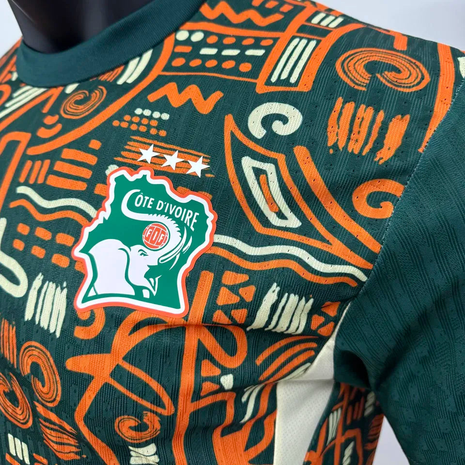 2025 Ivory Coast Special Edition Player Version Soccer Jersey Detail 3