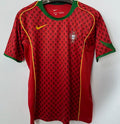 2004 Portugal Home Retro Soccer Jersey Front