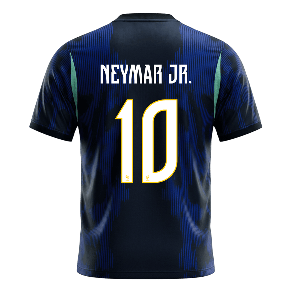 NEYMAR JR. #10 Brazil Away Soccer Jersey World Cup 2026 Navy Back