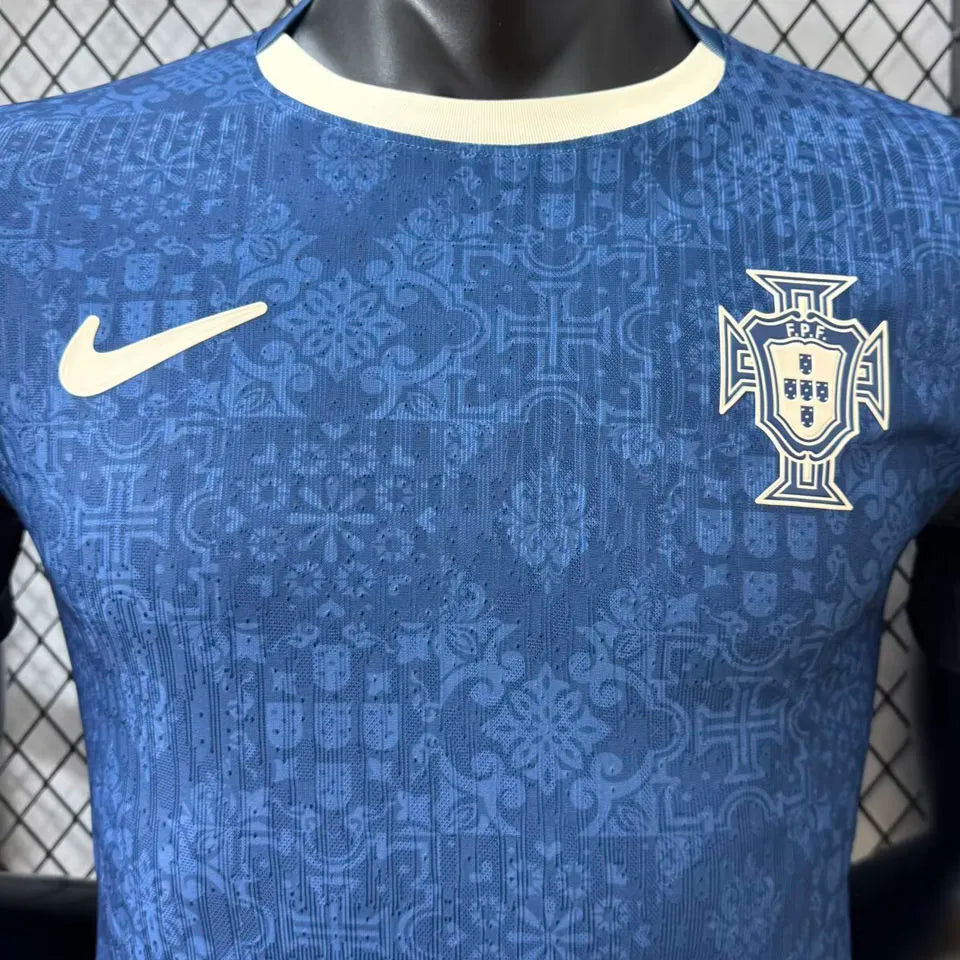 2026 Portugal Special Edition Black Player Version Soccer Jersey Detail 1