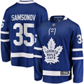 Men's Toronto Maple Leafs Ilya Samsanov #35 Blue Authentic Player Jerseys