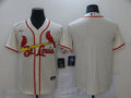 Men's St. Louis Cardinals Cream Alternate Replica Blank Jerseys