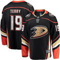 Men's Anaheim Ducks Troy Terry #19 Black Home Team Breakaway Player Jerseys