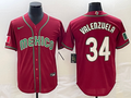 Men's 2023 World Baseball Classic #34 Fernando Valenzuela Mexico Red Jerseys